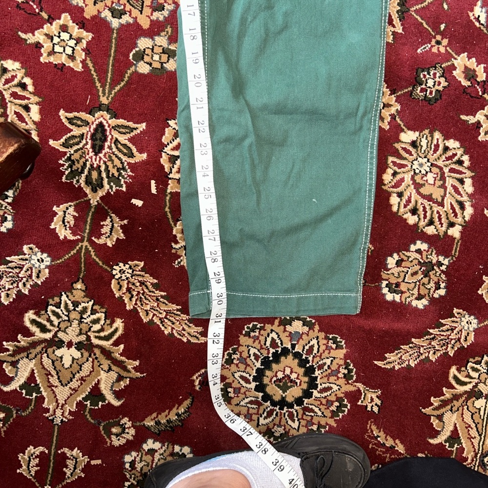 Garage‎ Dani Carpenter Pants Forest Green Cotton Cargo juniors sz 3 relaxed fit - Picture 11 of 12